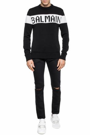 Logo-embroidered sweater, zdjęcie 2 Logo-embroidered sweater od Balmain